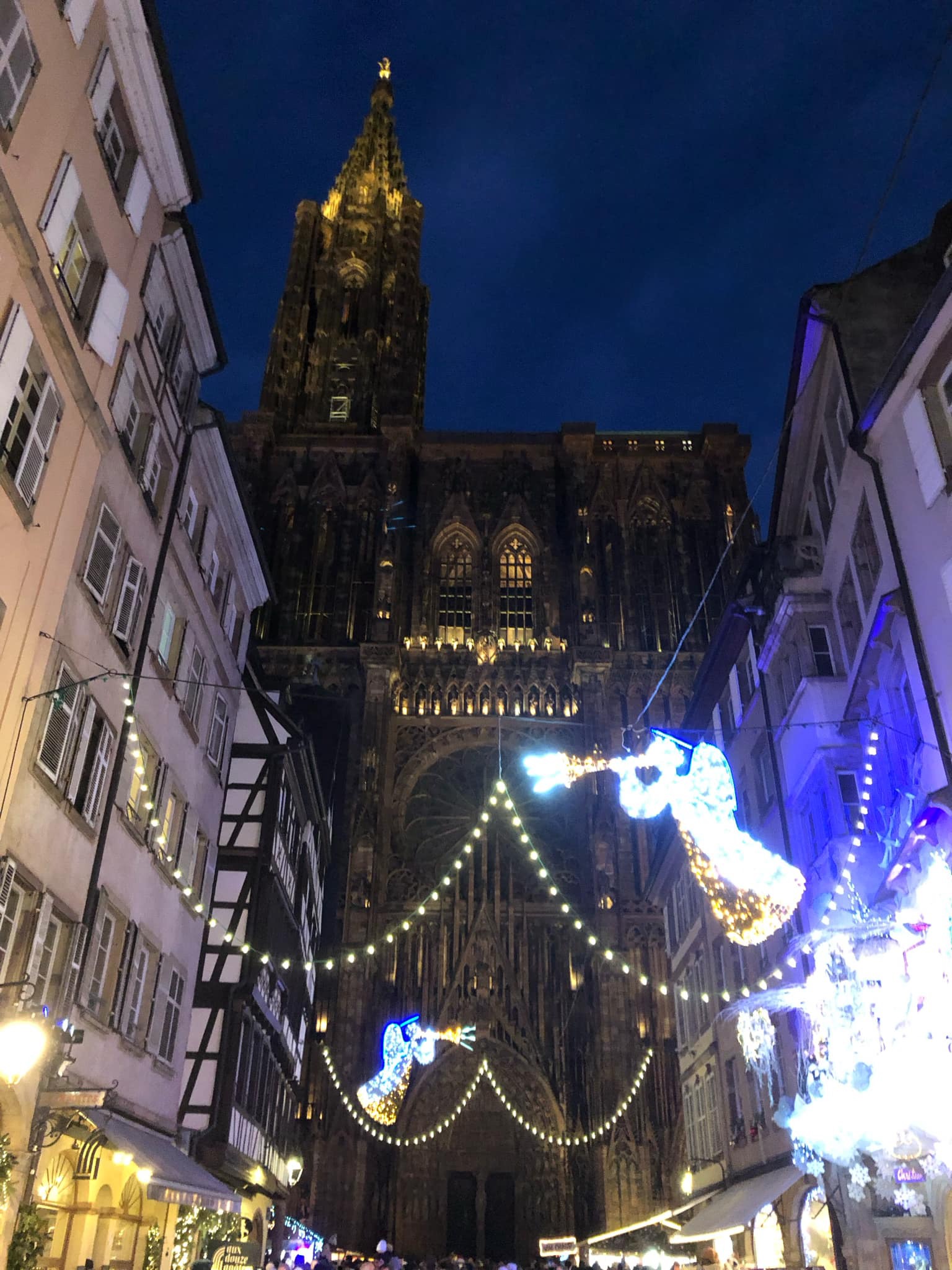 Strasbourg cathédrale de nuit