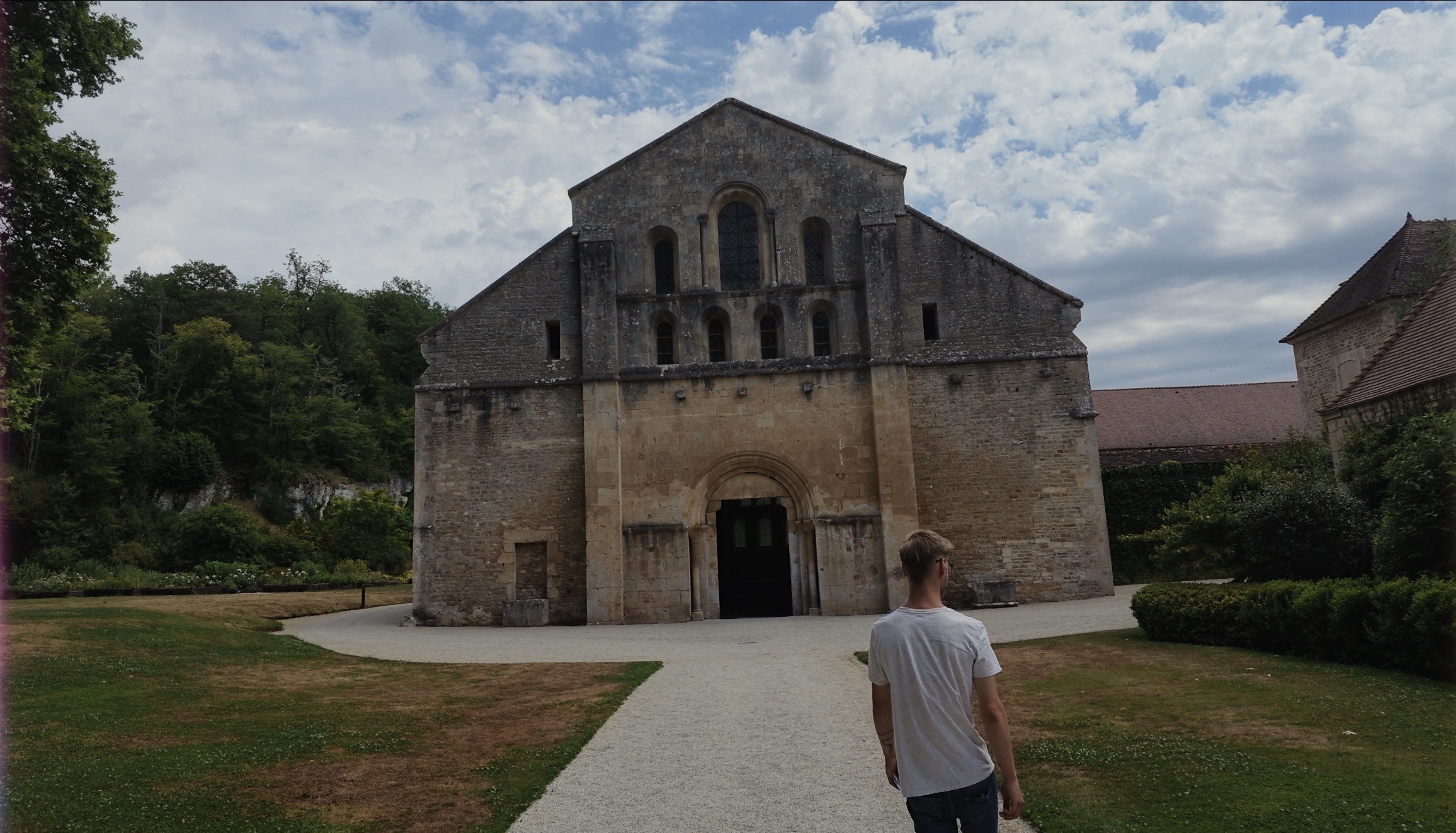 Façade de l'Abbaye de Fontenay