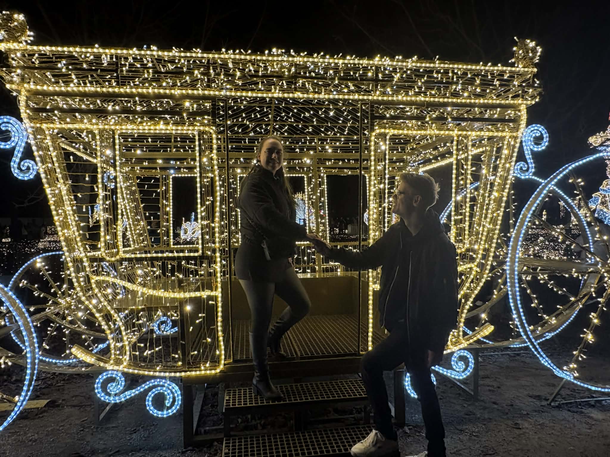 Carrosse illuminé marché de Noël Schönbrunn